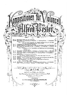 Drei kleine Stücke für drei Cellos, Op.1: Cellostimme I by Alfred Pester