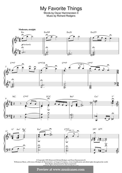 Piano version: Für einen Interpreten by Richard Rodgers