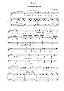 Tre giorni son che Nina: Für Stimme und Klavier by Giovanni Battista Pergolesi