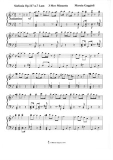 Sinfonia No.7 in La Minore, Op.117: III. Minuetto by Marzia Gaggioli