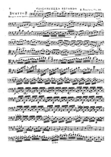 Drei Grosses Duos für zwei Cellos, Op.33: Duo No.2 – Cellostimme II by Bernhard Romberg