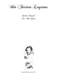 Der Liebestrank: Act II, Romance Nemorino 'Una furtiva lagrima', for brass band by Gaetano Donizetti