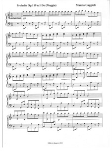 Preludios, Op.119: Preludio No.1 in Do Maggiore 'Pioggia' by Marzia Gaggioli