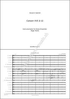 Canzon XVI à 12: Canzon XVI à 12 by Giovanni Gabrieli