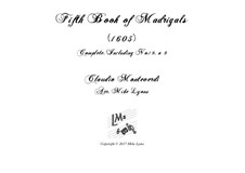 Heft 5 (für fünf Stimmen), SV 94–106: Arrangement for quintet instruments by Claudio Monteverdi