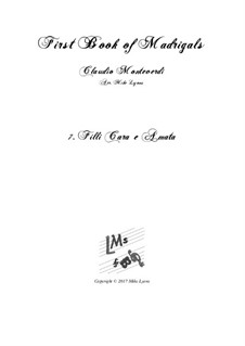 Heft 1 (für fünf Stimmen), SV 23–39: No.07. Filli cara e amata. Arrangement for quintet instruments by Claudio Monteverdi