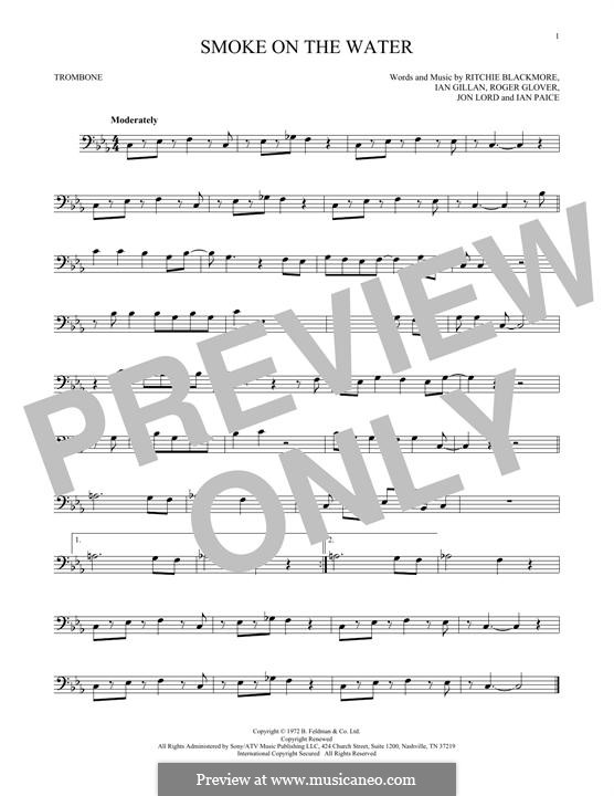 Instrumental version: For trombone by Ian Gillan, Ian Paice, Jon Lord, Ritchie Blackmore, Roger Glover