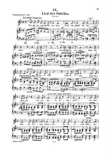 Nr.9 Lied der Suleika: Für Stimme und Klavier by Robert Schumann