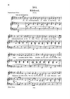 Nr.16 Rätsel: Für Stimme und Klavier by Robert Schumann