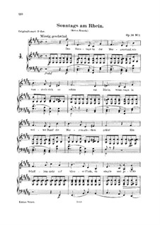 Sechs Gedichte, Op.36: No.1 Sunday on the Rhine by Robert Schumann