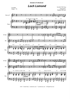 Chamber version: Duet for Bb-trumpet and french horn by folklore