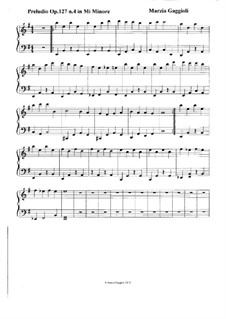 Preludios, Op.127: Preludio No.4 in Mi Minore by Marzia Gaggioli