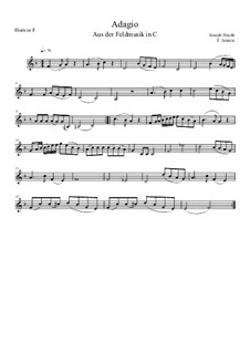 Adagio für Horn und Klavier: Adagio für Horn und Klavier by Joseph Haydn