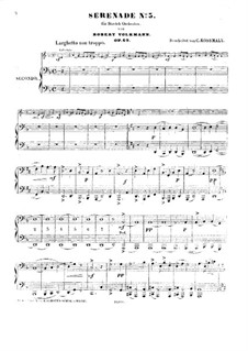 Serenade für Streichorchester Nr.3, Op.69: Für Cello und Klavier, vierhändig by Robert Volkmann