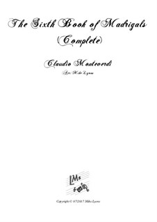 Heft 6 (für fünf Stimmen), SV 107-116: Complete score, for wind quintet by Claudio Monteverdi