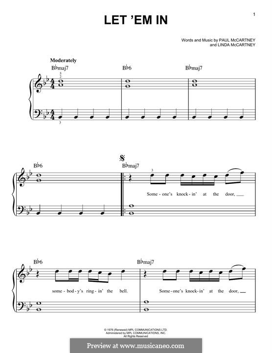 Let 'Em in (Wings) von L. McCartney, P. McCartney Noten auf MusicaNeo