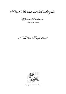 Heft 1 (für fünf Stimmen), SV 23–39: No.14 Usciam ninfe homai. Arrangement for quintet instruments by Claudio Monteverdi