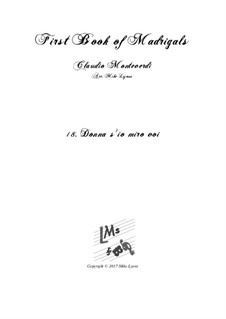 Heft 1 (für fünf Stimmen), SV 23–39: No.18 Donna s'io miro voi. Arrangement for quintet instruments by Claudio Monteverdi