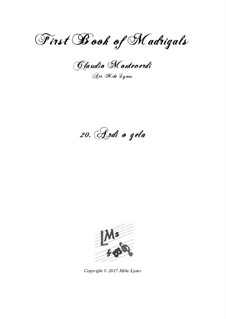 Heft 1 (für fünf Stimmen), SV 23–39: No.20 Ardo o gela. Arrangement for quintet instruments by Claudio Monteverdi