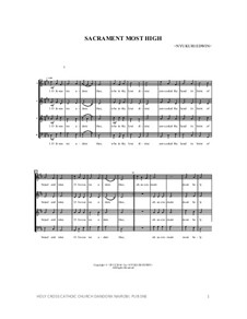 Sacrament Most Holy: Sacrament Most Holy, Op.11 by folklore