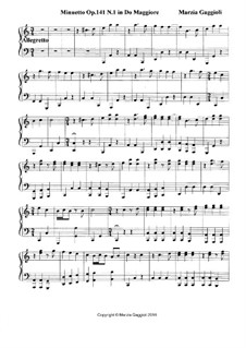 Minuettos, Op.141: Minuetto No.1 in Do Maggiore by Marzia Gaggioli