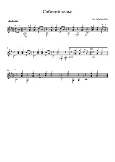 Flohwalzer (Hundewalzer): Für Gitarre by folklore