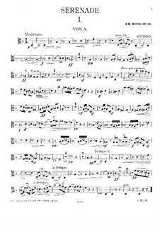 Serenade für Streichоrchester, Op.16: Violastimme by Emanuel Moór