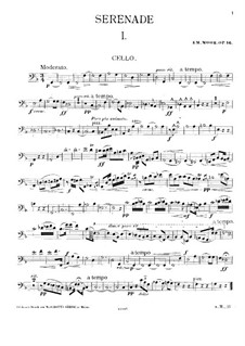 Serenade für Streichоrchester, Op.16: Cellostimme by Emanuel Moór
