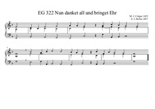 Nun danket all und bringet Ehr (F-Dur) EG 322: Nun danket all und bringet Ehr (F-Dur) EG 322 by Joachim Roller