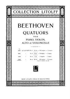 Streichquartett Nr.4 in Es-Dur, Op.16b: Vollpartitur by Ludwig van Beethoven