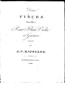 Zwölf Stücke für Flöte, Bratsche und Gitarre: Zwölf Stücke für Flöte, Bratsche und Gitarre by Johann Nepomuk Kapeller