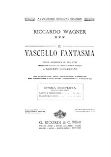 Vollständiger Oper: Klavierauszug mit Singstimmen by Richard Wagner