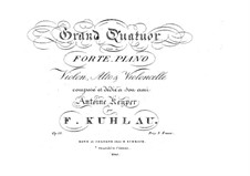 Quartett für Streicher und Klavier in A-Dur, Op.50: Quartett für Streicher und Klavier in A-Dur by Friedrich Kuhlau