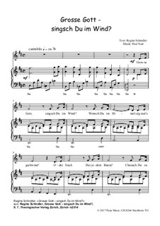 Grosse Gott - singsch Du im Wind?, Op.4: Grosse Gott - singsch Du im Wind? by Paul Nutt