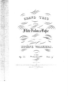 Grosses Trio für Flöte, Violine und Сello, Op.35: Grosses Trio für Flöte, Violine und Сello by Eugène Walckiers