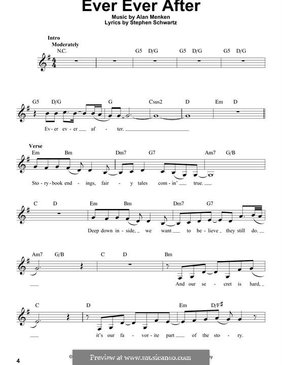 Ever Ever After: Melodische Linie by Alan Menken