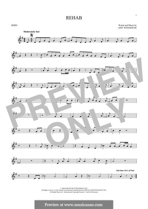 Rehab: For horn by Amy Winehouse