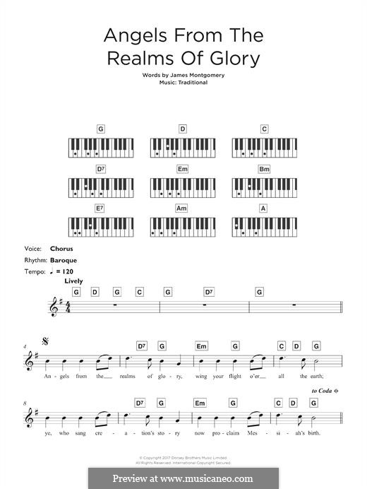 Angels from the Realms of Glory: Für Keyboard by folklore