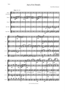 Just a Few Details: For flute quintet (with optional piccolo) by David W Solomons