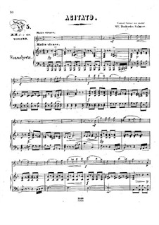 Pensées fugitives, Op.30: Agitato, für Violine und Klavier by Stephen Heller, Heinrich Wilhelm Ernst