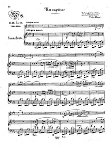 Pensées fugitives, Op.30: Un caprice, for violin and piano by Stephen Heller, Heinrich Wilhelm Ernst