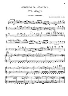 Kammerkonzert, Op.26: Violinstimme I by Blair Fairchild