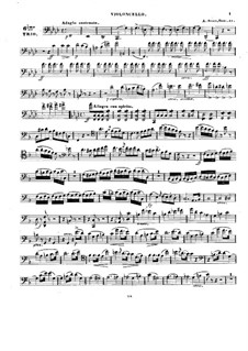 Klaviertrio Nr.6 in f-Moll, Op.54: Cellostimme by Alexander Fesca