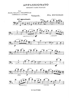 Appassionato: Cellostimme by Félix Fourdrain