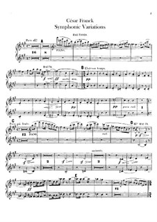 Sinfonische Variationen, M.46: Oboenstimmen by César Franck