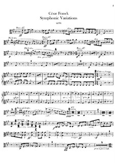 Sinfonische Variationen, M.46: Violasstimmen by César Franck