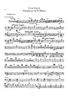 Sinfonie in d-Moll, Op.48: Paukenstimme by César Franck