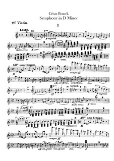 Sinfonie in d-Moll, Op.48: Violinstimme I by César Franck
