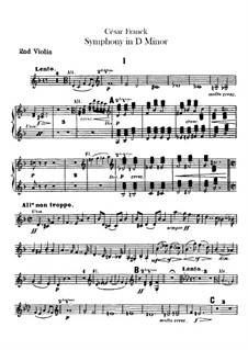 Sinfonie in d-Moll, Op.48: Violinstimme II by César Franck