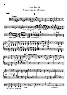 Sinfonie in d-Moll, Op.48: Bratschenstimme by César Franck